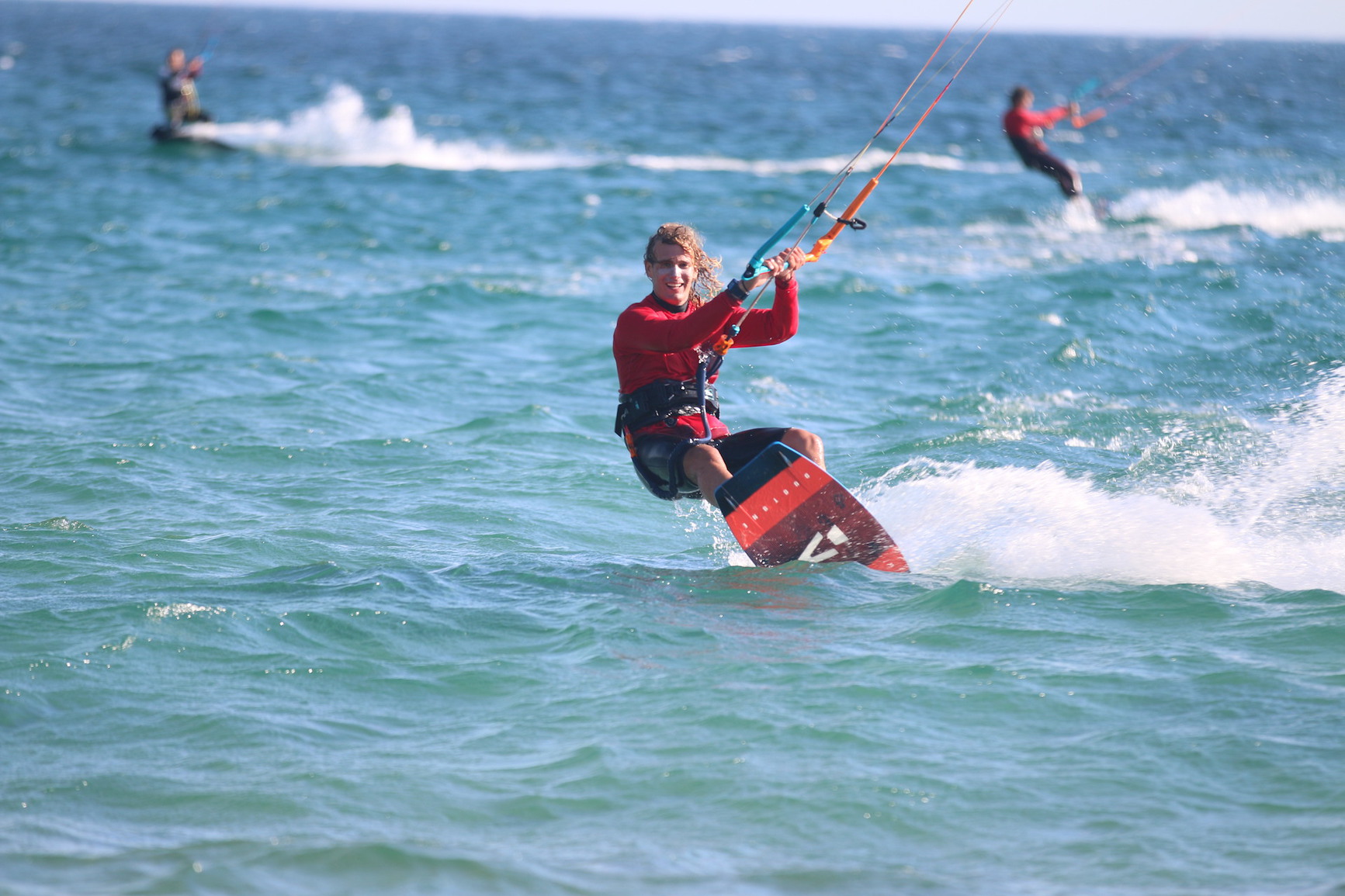 kitesurfer in tarifa in october