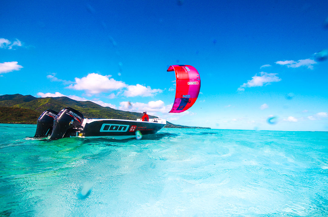 kitesurf lessons on the spot of Le Morne