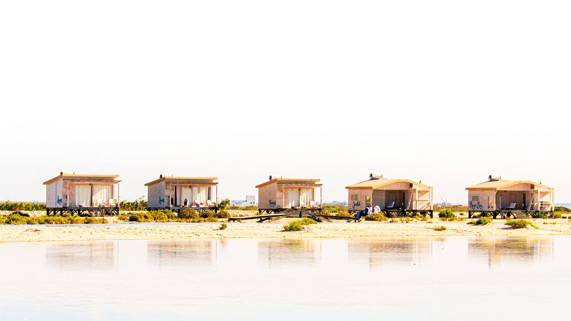 wooden bungalow on the beach