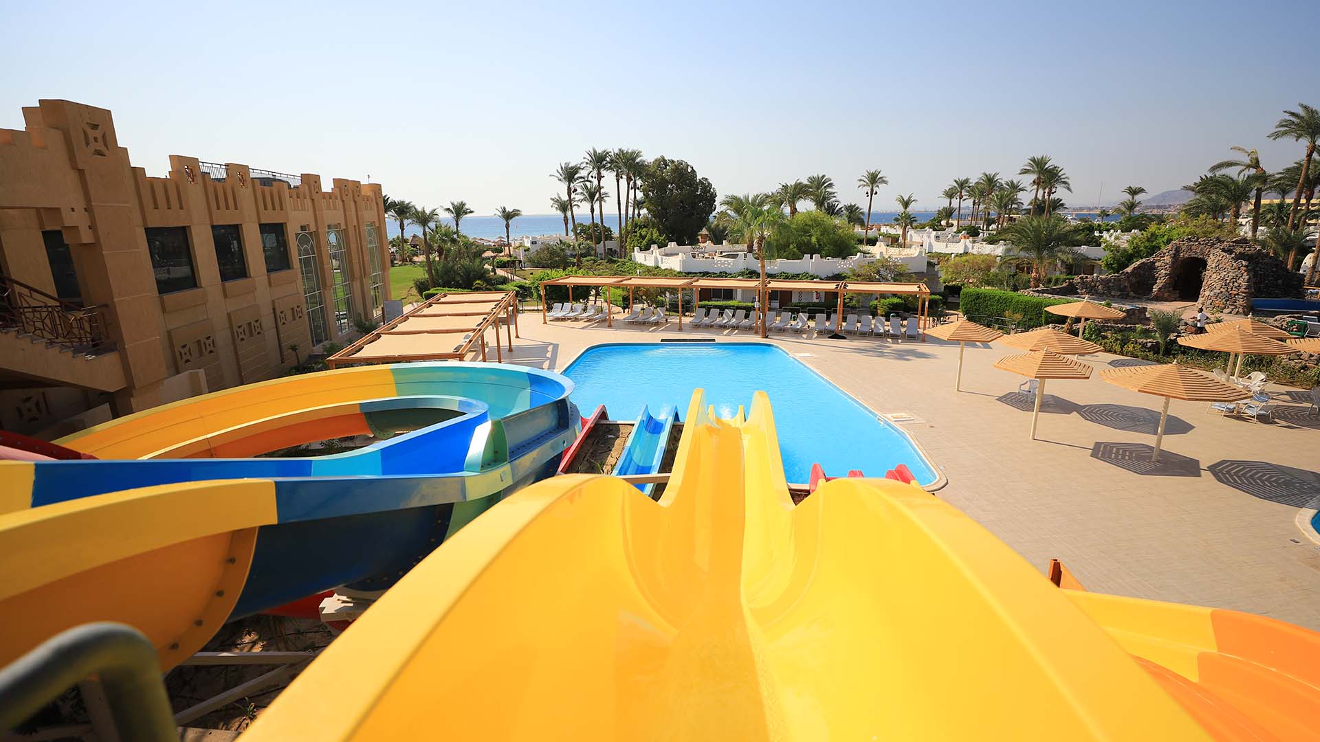 aquatic playground with a pool 