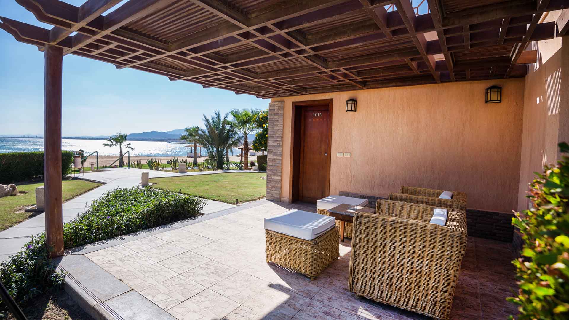 shams-prestige-rooms-standard terrace view on the kitesurf spot of shams prestige in safaga
