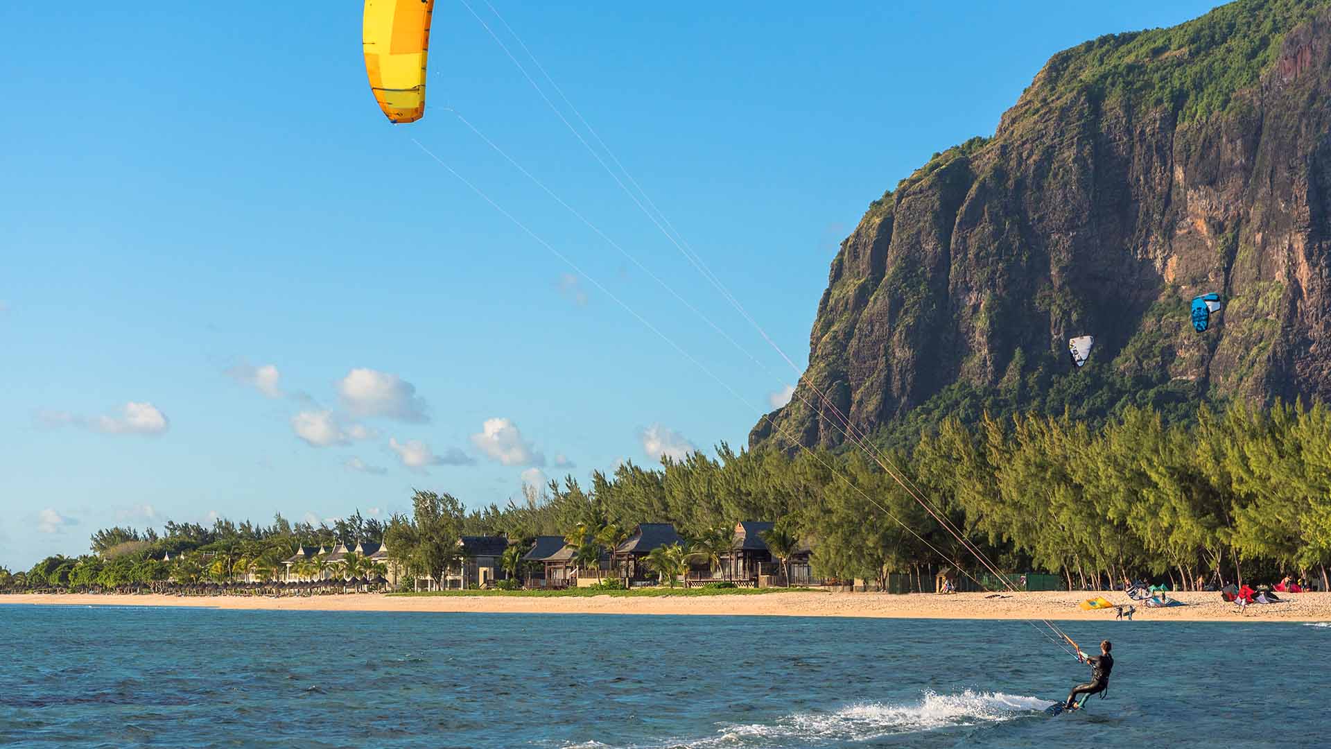 kitesurf spot in hotel jw marriott mauritius