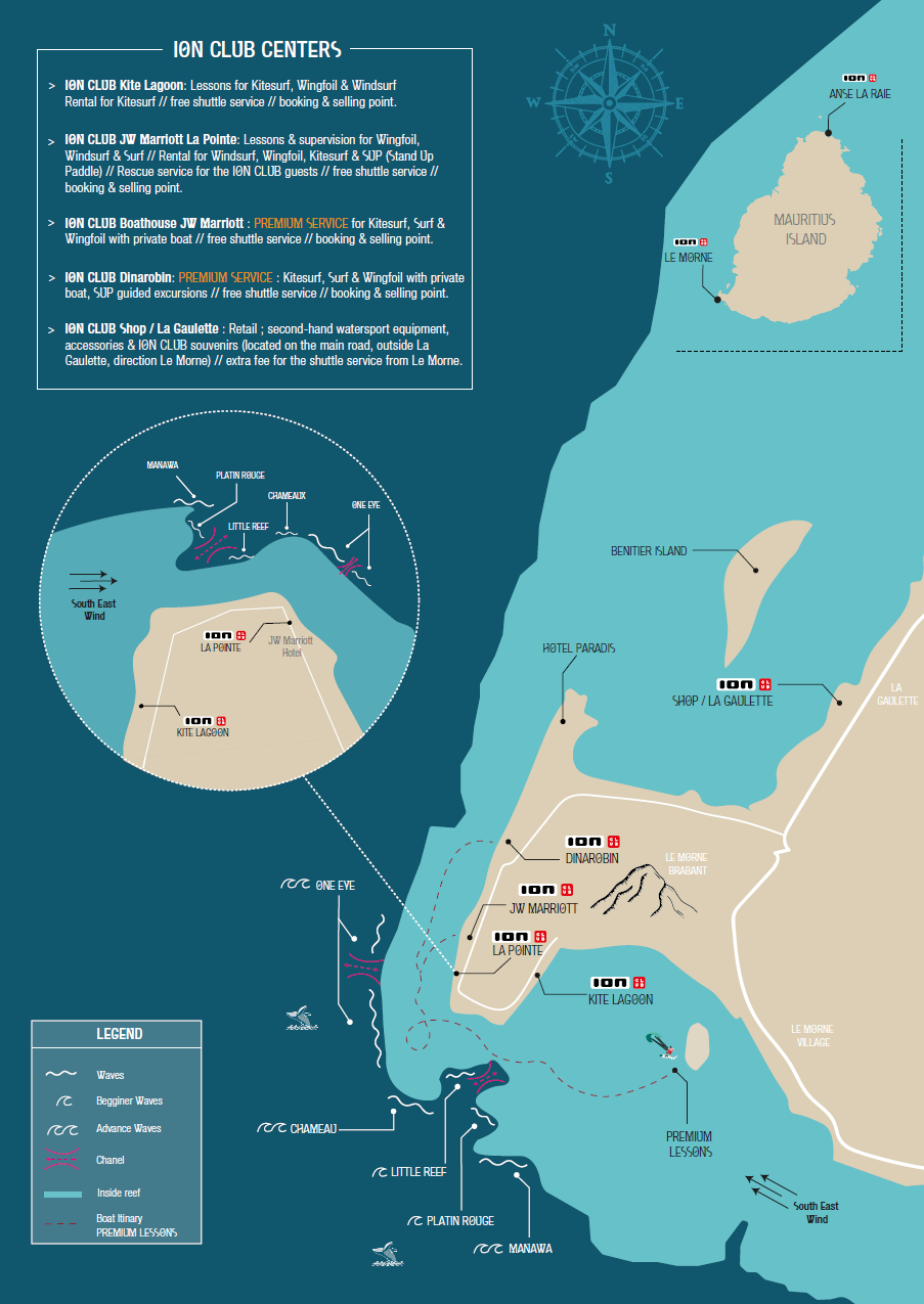 map le morne map mauritius le morne
