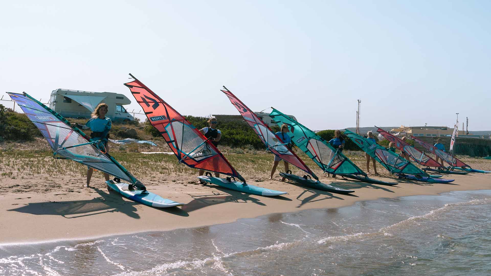 windsurf on the beach