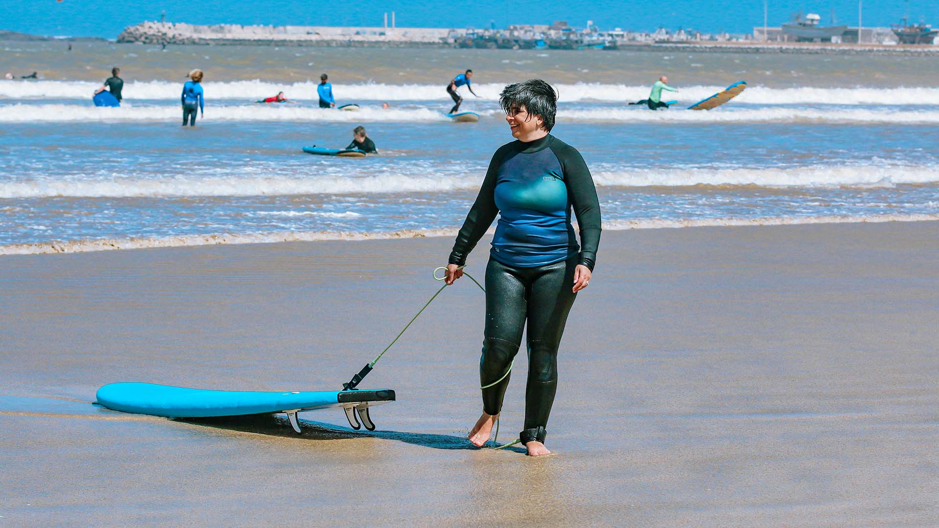 equipment of kitesurf on the beach with harness, strapless