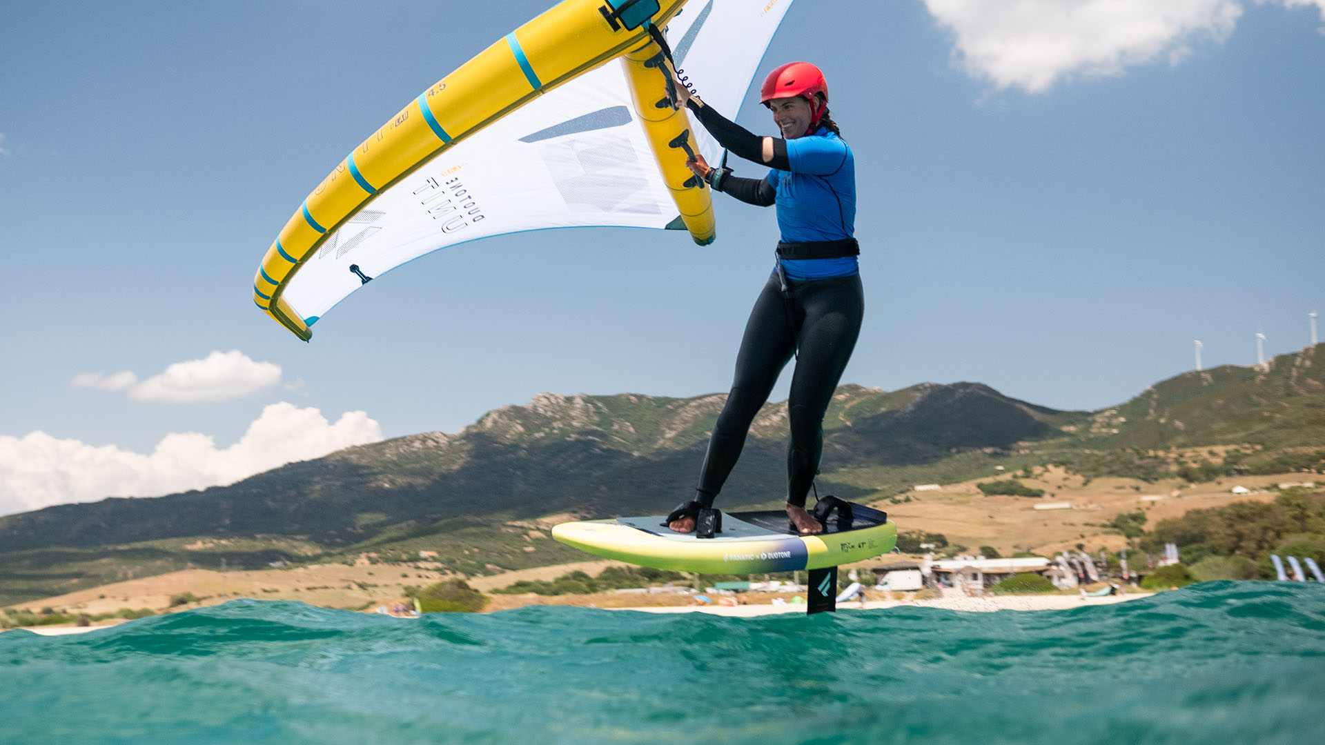 jibe wingfoil in tarifa